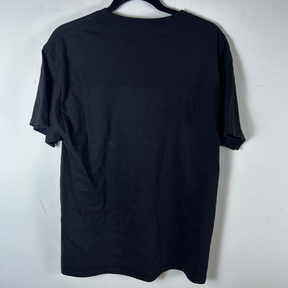Barbie Graphic T-Shirt Womens Large Black Pink Silhouette Logo Hanes ComfortSoft - Picture 3 of 5